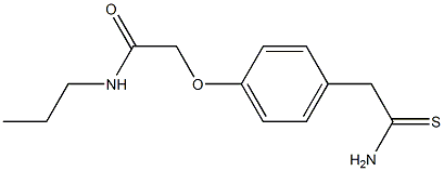 2-[4-(2-amino-2-thioxoethyl)phenoxy]-N-propylacetamide