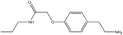 2-[4-(2-aminoethyl)phenoxy]-N-propylacetamide Structure