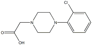 2-[4-(2-chlorophenyl)piperazin-1-yl]acetic acid 结构式