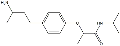 2-[4-(3-aminobutyl)phenoxy]-N-(propan-2-yl)propanamide Structure