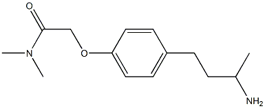 2-[4-(3-aminobutyl)phenoxy]-N,N-dimethylacetamide Structure