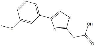 2-[4-(3-methoxyphenyl)-1,3-thiazol-2-yl]acetic acid Struktur