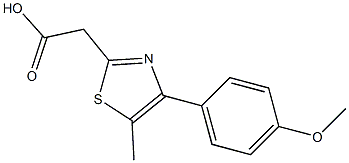 2-[4-(4-methoxyphenyl)-5-methyl-1,3-thiazol-2-yl]acetic acid Structure
