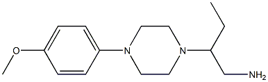 2-[4-(4-methoxyphenyl)piperazin-1-yl]butan-1-amine Struktur