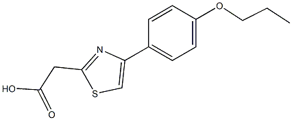 2-[4-(4-propoxyphenyl)-1,3-thiazol-2-yl]acetic acid Structure