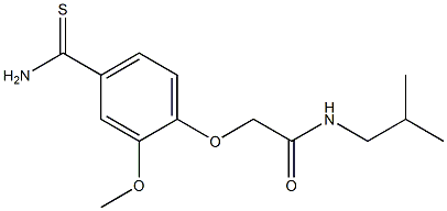 2-[4-(aminocarbonothioyl)-2-methoxyphenoxy]-N-isobutylacetamide|