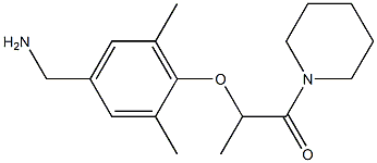 2-[4-(aminomethyl)-2,6-dimethylphenoxy]-1-(piperidin-1-yl)propan-1-one|