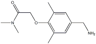 2-[4-(aminomethyl)-2,6-dimethylphenoxy]-N,N-dimethylacetamide,,结构式