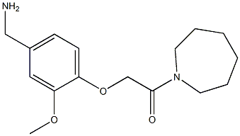 2-[4-(aminomethyl)-2-methoxyphenoxy]-1-(azepan-1-yl)ethan-1-one Structure