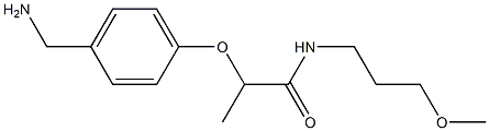 2-[4-(aminomethyl)phenoxy]-N-(3-methoxypropyl)propanamide|