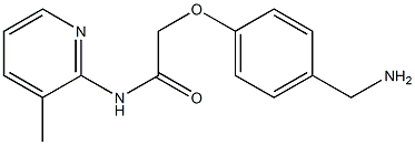 2-[4-(aminomethyl)phenoxy]-N-(3-methylpyridin-2-yl)acetamide Struktur