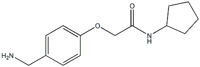 2-[4-(aminomethyl)phenoxy]-N-cyclopentylacetamide