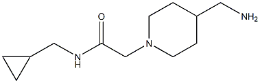 2-[4-(aminomethyl)piperidin-1-yl]-N-(cyclopropylmethyl)acetamide 结构式
