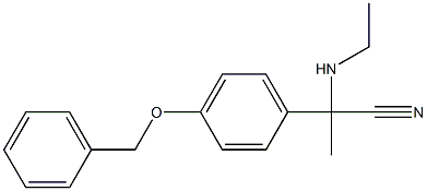 2-[4-(benzyloxy)phenyl]-2-(ethylamino)propanenitrile