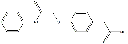 2-[4-(carbamothioylmethyl)phenoxy]-N-phenylacetamide|