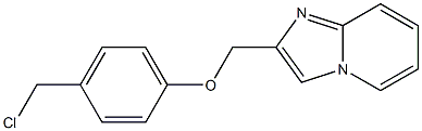 2-[4-(chloromethyl)phenoxymethyl]imidazo[1,2-a]pyridine Structure