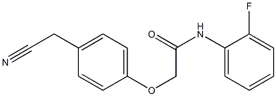 2-[4-(cyanomethyl)phenoxy]-N-(2-fluorophenyl)acetamide,,结构式