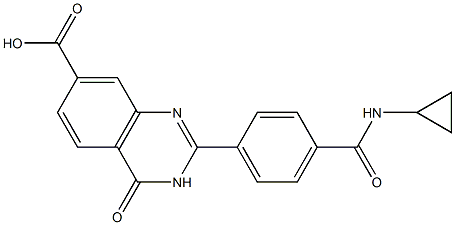 2-[4-(cyclopropylcarbamoyl)phenyl]-4-oxo-3,4-dihydroquinazoline-7-carboxylic acid