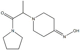 2-[4-(hydroxyimino)piperidin-1-yl]-1-(pyrrolidin-1-yl)propan-1-one Structure