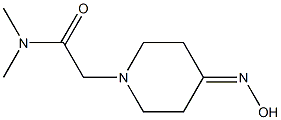 2-[4-(hydroxyimino)piperidin-1-yl]-N,N-dimethylacetamide 结构式