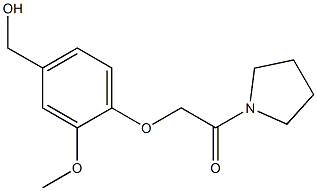 2-[4-(hydroxymethyl)-2-methoxyphenoxy]-1-(pyrrolidin-1-yl)ethan-1-one|