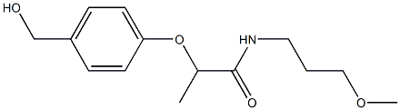 2-[4-(hydroxymethyl)phenoxy]-N-(3-methoxypropyl)propanamide|