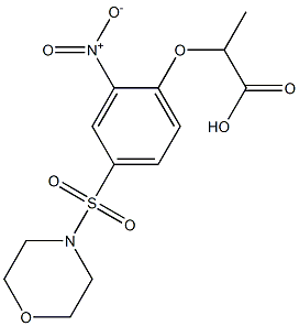 2-[4-(morpholin-4-ylsulfonyl)-2-nitrophenoxy]propanoic acid