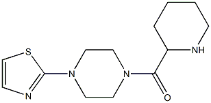 2-[4-(piperidin-2-ylcarbonyl)piperazin-1-yl]-1,3-thiazole Structure