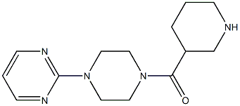 2-[4-(piperidin-3-ylcarbonyl)piperazin-1-yl]pyrimidine 化学構造式