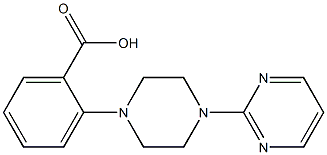 2-[4-(pyrimidin-2-yl)piperazin-1-yl]benzoic acid Struktur