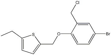 2-[4-bromo-2-(chloromethyl)phenoxymethyl]-5-ethylthiophene