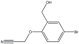 2-[4-bromo-2-(hydroxymethyl)phenoxy]acetonitrile Structure