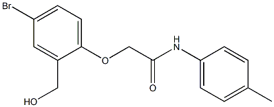  2-[4-bromo-2-(hydroxymethyl)phenoxy]-N-(4-methylphenyl)acetamide