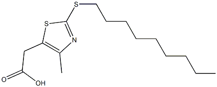 2-[4-methyl-2-(nonylsulfanyl)-1,3-thiazol-5-yl]acetic acid Structure