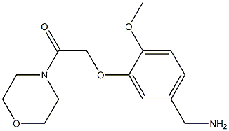 2-[5-(aminomethyl)-2-methoxyphenoxy]-1-(morpholin-4-yl)ethan-1-one 结构式