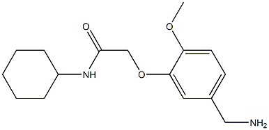 2-[5-(aminomethyl)-2-methoxyphenoxy]-N-cyclohexylacetamide|