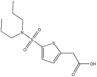 2-[5-(dipropylsulfamoyl)thiophen-2-yl]acetic acid Structure