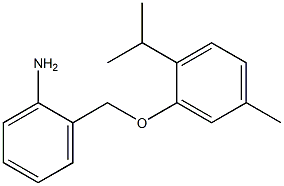 2-[5-methyl-2-(propan-2-yl)phenoxymethyl]aniline Struktur