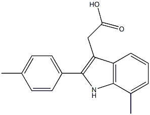 2-[7-methyl-2-(4-methylphenyl)-1H-indol-3-yl]acetic acid|