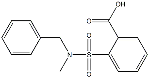 2-[benzyl(methyl)sulfamoyl]benzoic acid 结构式