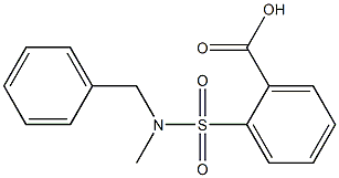 2-[benzyl(methyl)sulfamoyl]benzoic acid Struktur