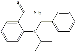 2-[benzyl(propan-2-yl)amino]benzene-1-carbothioamide Struktur