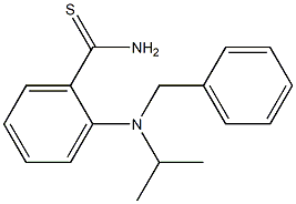 2-[benzyl(propan-2-yl)amino]benzene-1-carbothioamide 化学構造式