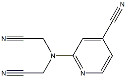 2-[bis(cyanomethyl)amino]isonicotinonitrile 结构式