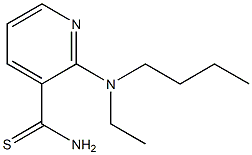 2-[butyl(ethyl)amino]pyridine-3-carbothioamide 化学構造式