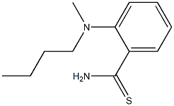 2-[butyl(methyl)amino]benzene-1-carbothioamide,,结构式