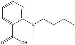 2-[butyl(methyl)amino]pyridine-3-carboxylic acid Structure
