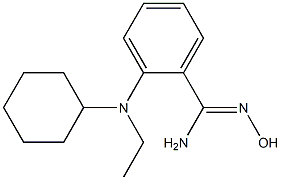  2-[cyclohexyl(ethyl)amino]-N'-hydroxybenzene-1-carboximidamide