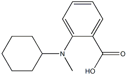 2-[cyclohexyl(methyl)amino]benzoic acid Struktur