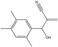 2-[hydroxy(2,4,5-trimethylphenyl)methyl]prop-2-enenitrile Structure